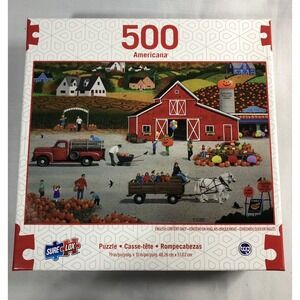 Sure-Lox Americana AUTUMN HARVEST 500 pc Puzzle, #04500, Excellent
